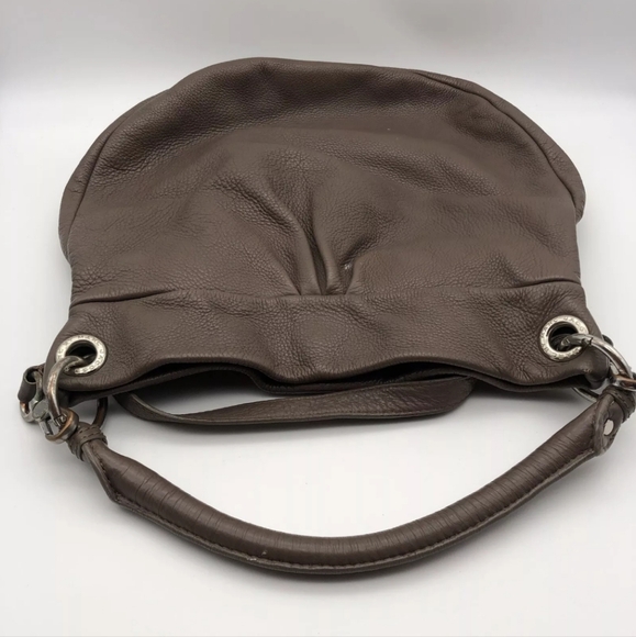 Marc by Marc Jacobs  Classic Q Hillier Gray Tan Leather Hobo Shoulder Bag - Picture 8 of 9
